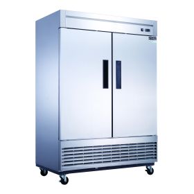 Dukers Commercial Double Door Bottom Mounted Upright Reach-in Refrigerator in Stainless Steel 40.74cu.ft.