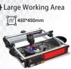 TS2 10W Laser Engraver Auto Focus Laser Engraving Cutting Machine 450x450mm with Air Assit System Flame Detection APP Connect