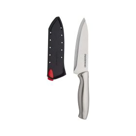 Farberware 6-inch Chef Knife with Edgekeeper Self Sharpening Sleeve, Stamped Stainless Steel Handle