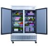 Dukers Commercial Double Door Bottom Mounted Upright Reach-in Refrigerator in Stainless Steel 40.74cu.ft.