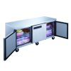 Dukers 3 Door Commercial Undercounter Workbench Refrigerator Made by Stainless Steel