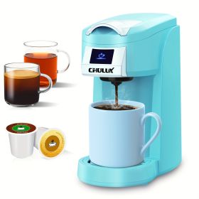 CHULUX Upgrade Single Serve Coffee Maker for K CUP, Mini Coffee Maker Single Cup 5-12oz Coffee Brewer