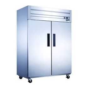 Dukers Commercial Double Door Upright Reach-in Freezer in Stainless Steel 41.73cu.ft.