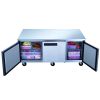 Dukers 3 Door Commercial Undercounter Workbench Refrigerator Made by Stainless Steel