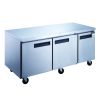 Dukers 3 Door Commercial Undercounter Workbench Refrigerator Made by Stainless Steel