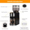 Conical Burr Coffee Grinder Electric Coffee Bean Grinder with 25 Grind Settings 12 Cups Selection for Drip/Percolator/French Press/Espresso/Cold Brew/