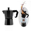 RAINBEAN Stovetop Espresso Maker 180ml for 3 Cups Espresso, Italian Moka Pot Coffee Maker