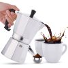 RAINBEAN Stovetop Espresso Maker 180ml for 3 Cups Espresso, Italian Moka Pot Coffee Maker