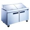 Dukers Commercial Double Door Salad Prep Table Refrigerator 14.33 cu.ft.