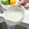 1pc/2pcs/3pcs Multi-Functional Kitchen Washing Basket Basin - Drain Water, Wash Rice, Perfect For Cleaning Vegetables And Fruits